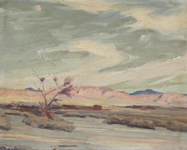 Solitude In The Desert (a Pair) by Jean Mannheim
