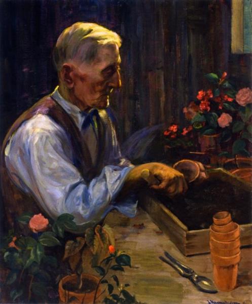 The English Gardener by Jean Mannheim Oil Painting Reproductions