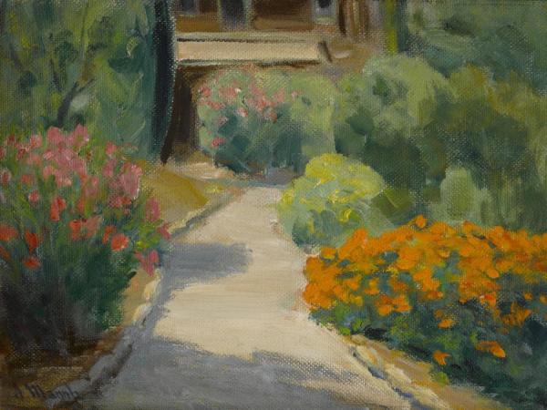 The Garden At The Mannheim Home by Jean Mannheim