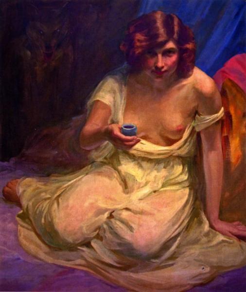 The Temptress by Jean Mannheim Oil Painting Reproductions