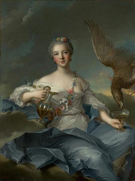 Duchesse De Chartres As Hebe by Jean-marc Nattier