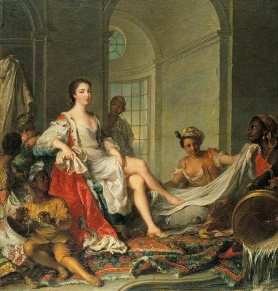 Mademoiselle De Clermont 'en Sultane' by Jean-marc Nattier