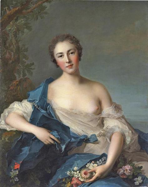 Pauline Félicité De Mailly-nesle, Comtesse De Vintimille by Jean-marc Nattier