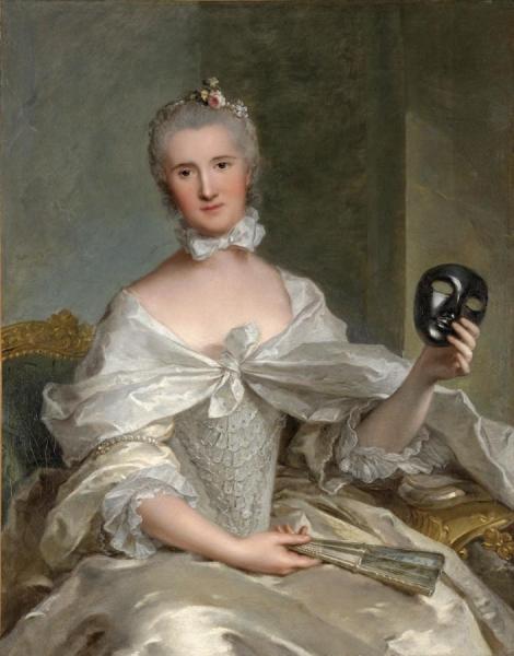 Portrait De La Comtesse De Sérent by Jean-marc Nattier