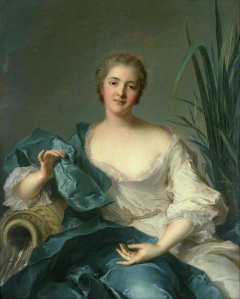 Portrait Of Madame Marie-henriette Berthelot De Pléneuf by Jean-marc Nattier