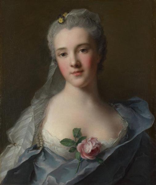 Portrait Of Manon Balletti by Jean-marc Nattier