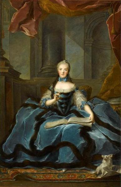 Jean-marc Nattier Portrait Of Marie Adélaïde Of France