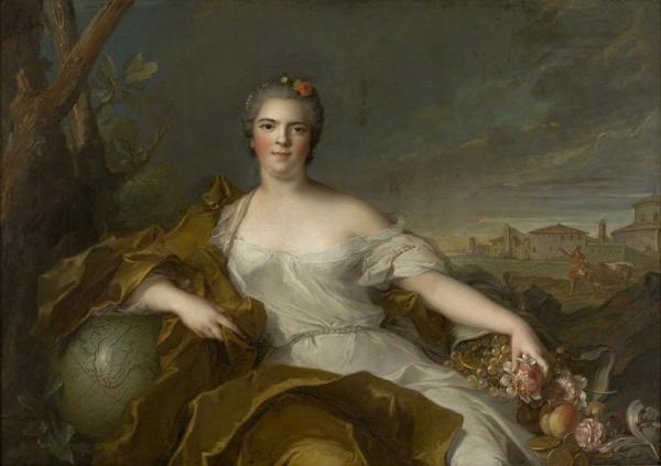 Princess Louise-Élisabeth Of France - The Earth by Jean-marc Nattier