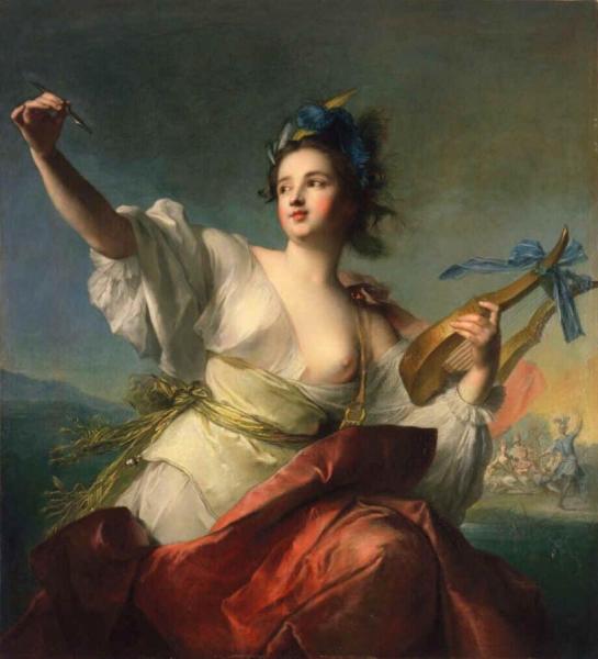 Terpsichore, Muse Of Dance by Jean-marc Nattier