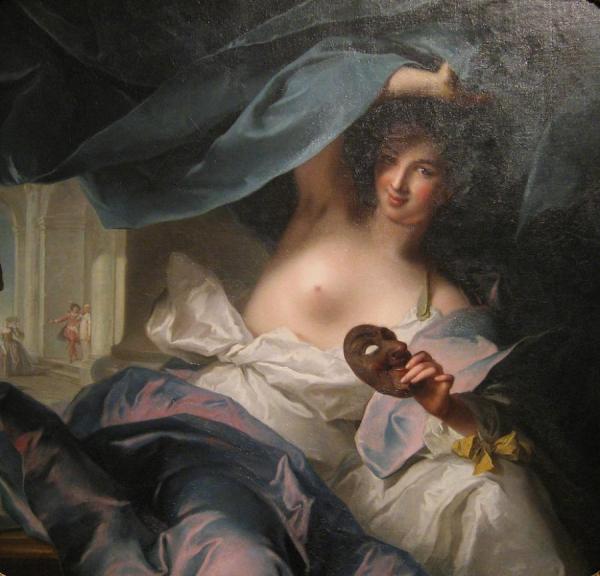 Thalia, Muse Of Comedy by Jean-marc Nattier