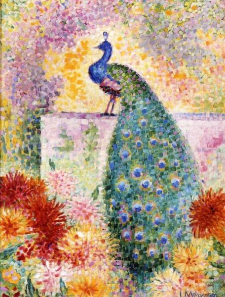 A Peacock by Jean Metzinger Oil Painting Reproductions