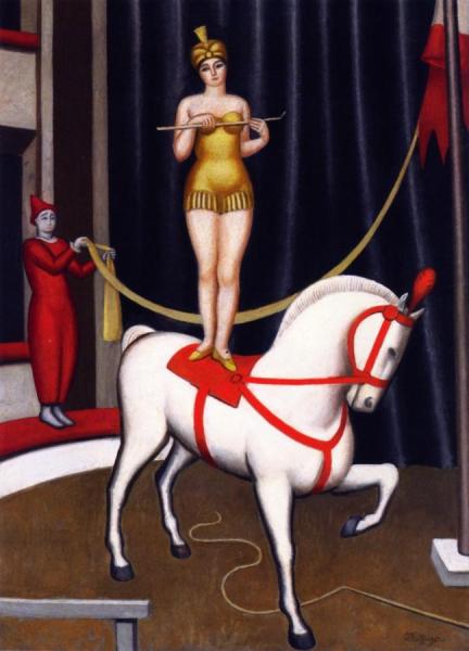 Acrobat On A White Horse by Jean Metzinger