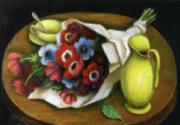 Bouquet Of Anemones by Jean Metzinger
