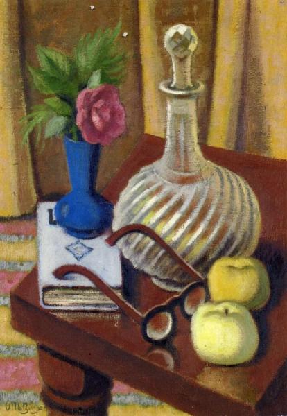 Chrystal Carafe And Sunglasses by Jean Metzinger