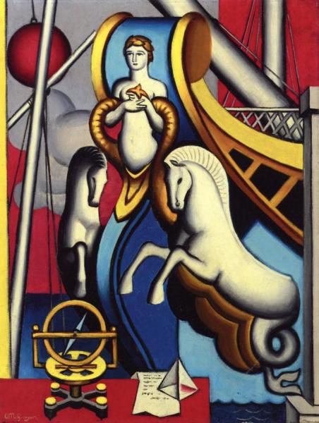 Figurehead And Horses by Jean Metzinger