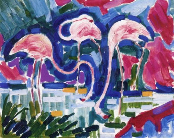 Flamingos by Jean Metzinger