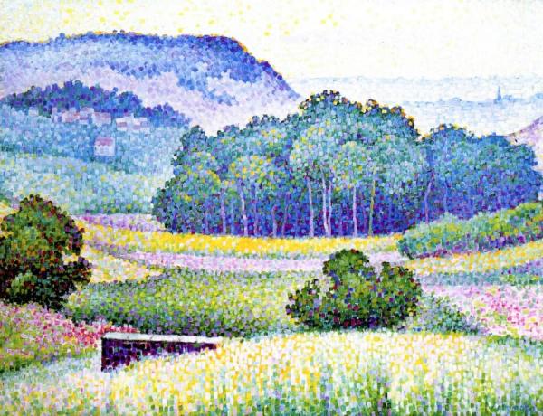 Landscape With A Grove Of Trees by Jean Metzinger Oil Painting Reproductions