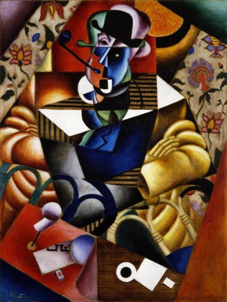 Man With Pipe(le Fumeur) by Jean Metzinger Oil Painting Reproductions