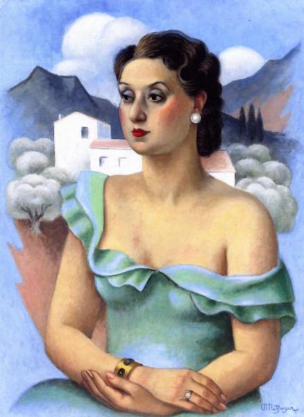 Portrait Of Josephine Pourrières by Jean Metzinger