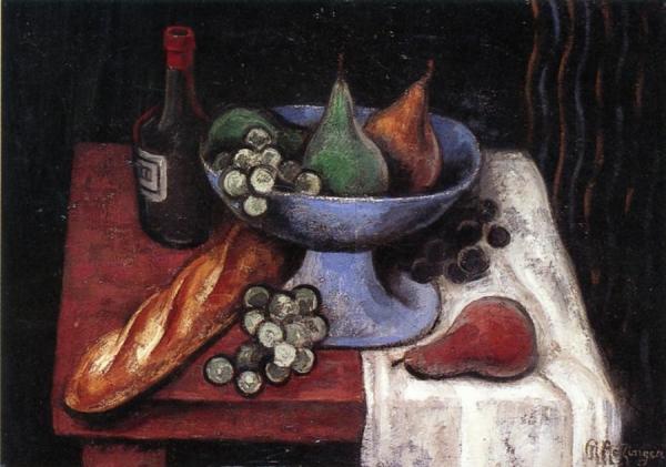 Still Life With Fruit Cup by Jean Metzinger