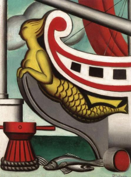 The Mermaid by Jean Metzinger Oil Painting Reproductions