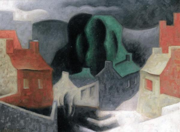 Village In A Storm by Jean Metzinger