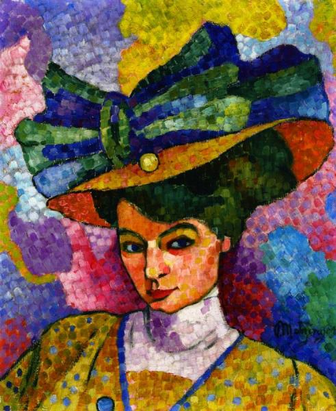 Woman With A Hat by Jean Metzinger