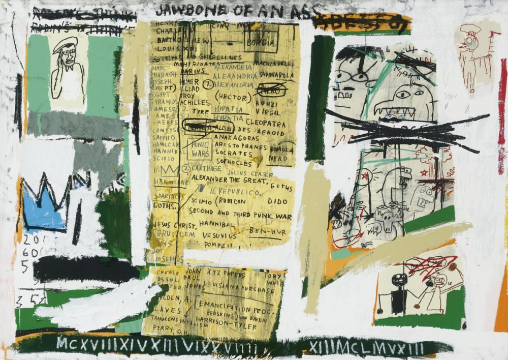 Jawbone Of An Ass, 1982 by Jean Michel Basquiat