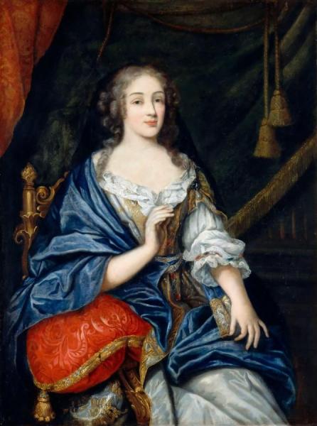 Louise-françoise De La Baume Le Blanc, Mademoiselle De La Valliere, Duchess Vaujours by Jean Nocret Oil Painting Reproductions