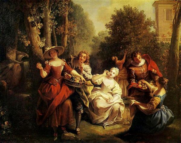 The Allegory Of Taste by Jean Raoux Oil Painting Reproductions