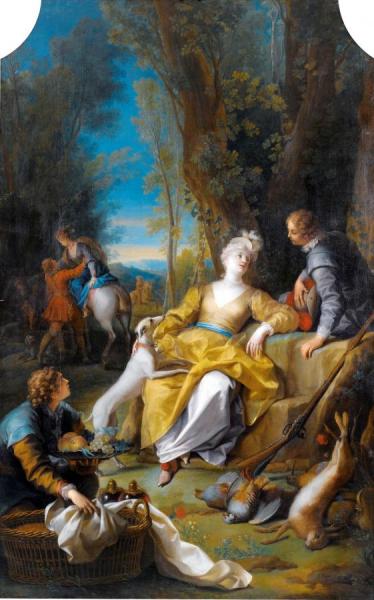 The Return From The Hunt by Jean Raoux