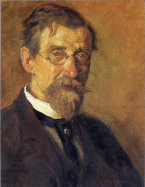 Portrait Of T. C. Steele by Jeffrey T. Larson Oil Painting Reproductions