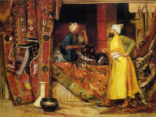 Jehan Georges Vibert Carpet Seller