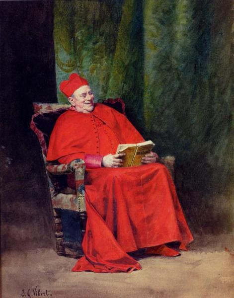 Reading Rabelais by Jehan Georges Vibert