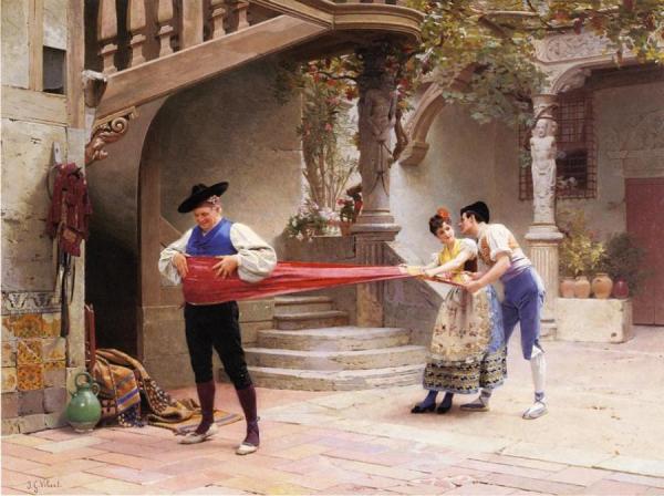 The Final Touch by Jehan Georges Vibert