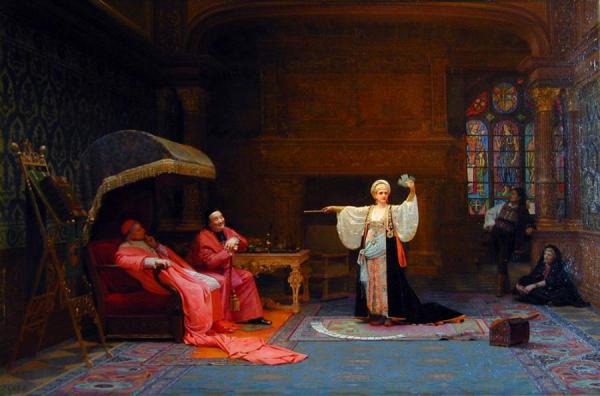 The Fortune Teller by Jehan Georges Vibert Oil Painting Reproductions