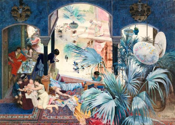 Jehan Georges Vibert The Woman's Bath