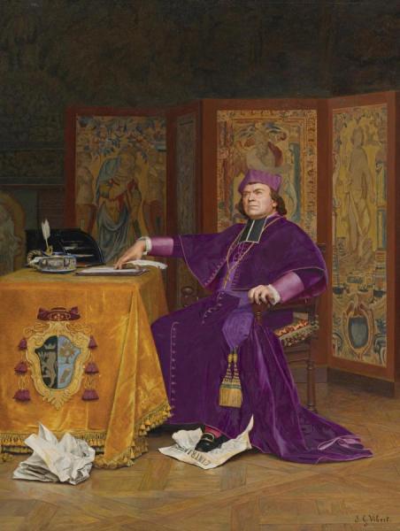 The Wrath Of The Bishop by Jehan Georges Vibert