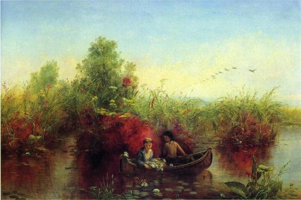 Jerome Thompson Gathering Waterlilies