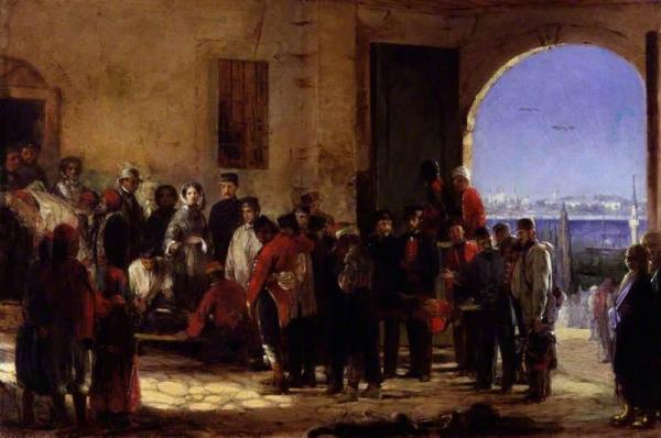 Jerry Barrett Florence Nightingale Receiving The Wounded At Scutari
