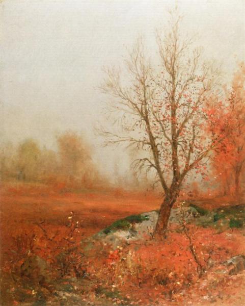 A Misty Day, November by Jervis Mcentee