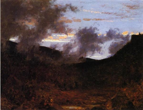 Mist Rising Near New Paltz by Jervis Mcentee Oil Painting Reproductions