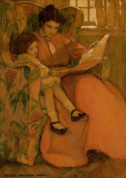 A Rainy Day by Jessie Willcox Smith Oil Painting Reproductions