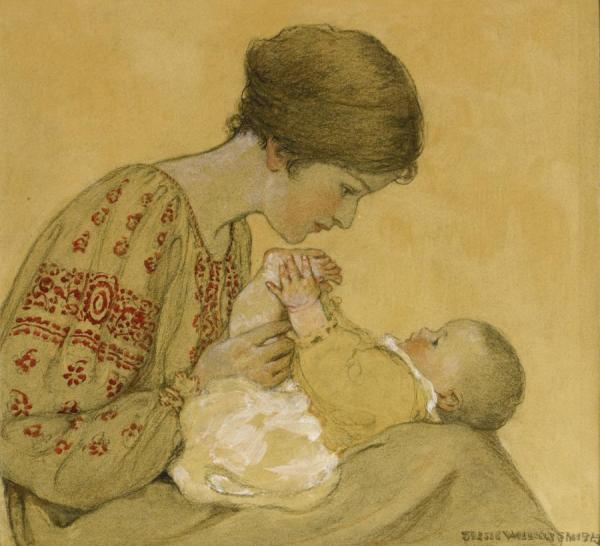 Jessie Willcox Smith The Newborn (problems Of Youth)