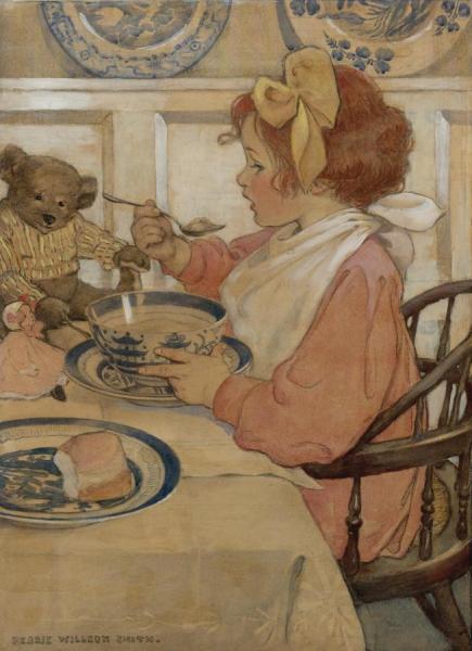 Jessie Willcox Smith Then The Epicure (the Third Age)