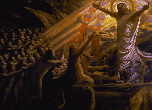 Christ In The Realm Of The Dead by Joakim Skovgaard