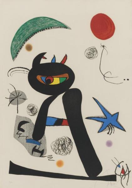 Barbare Dans La Neige by Joan Miró