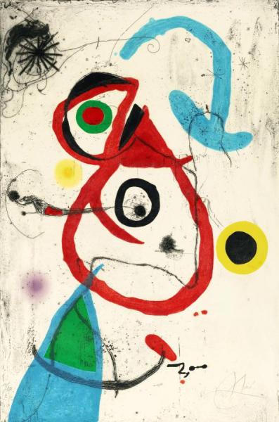 Barcelona - One Plate by Joan Miró Oil Painting Reproductions
