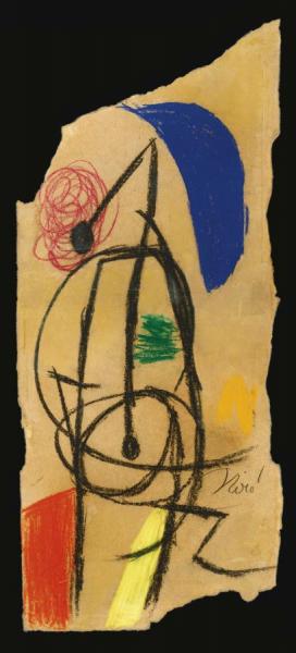 Composition (femme Dans La Nuit) by Joan Miró