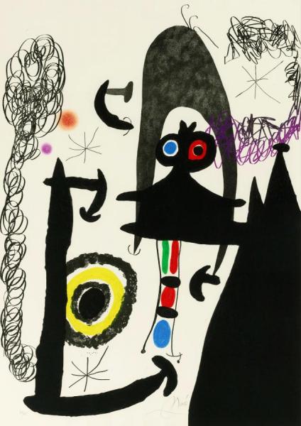 Escalade Vers La Lune by Joan Miró